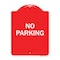Signmission Designer Series Sign-No Parking 2, Red & White Aluminum Architectural Sign, 18" x 24", RW-1824-23789 A-DES-RW-1824-23789 - alternate 1